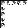 Voir le motif de grille de point de croix en taille relle: ornement,